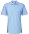 GD35 64800 Softstyle Adult Double Pique Polo Shirt Light Blue colour image